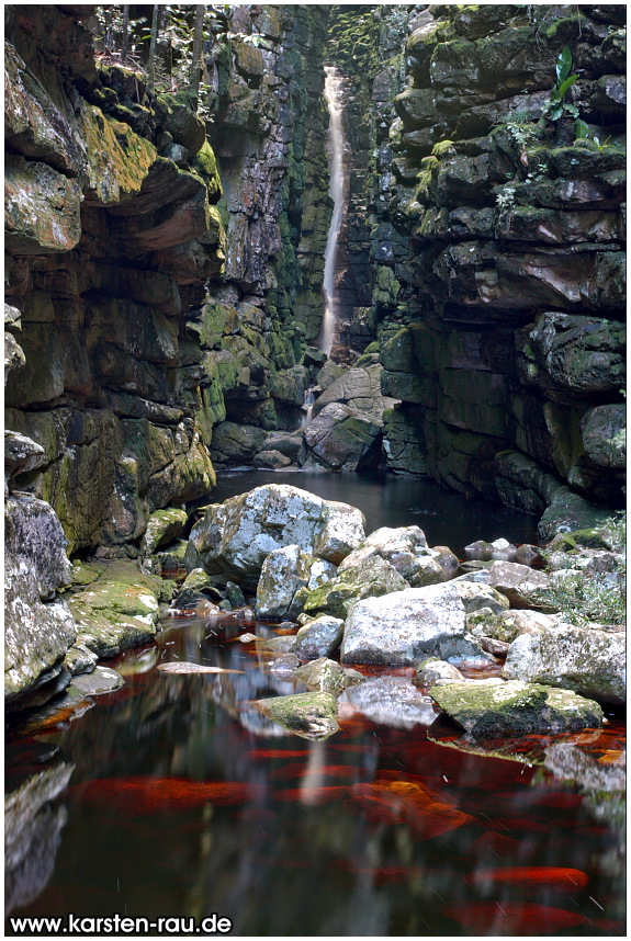Cachoeira bequinho encantado, Chapada Diamantina, Brasilien