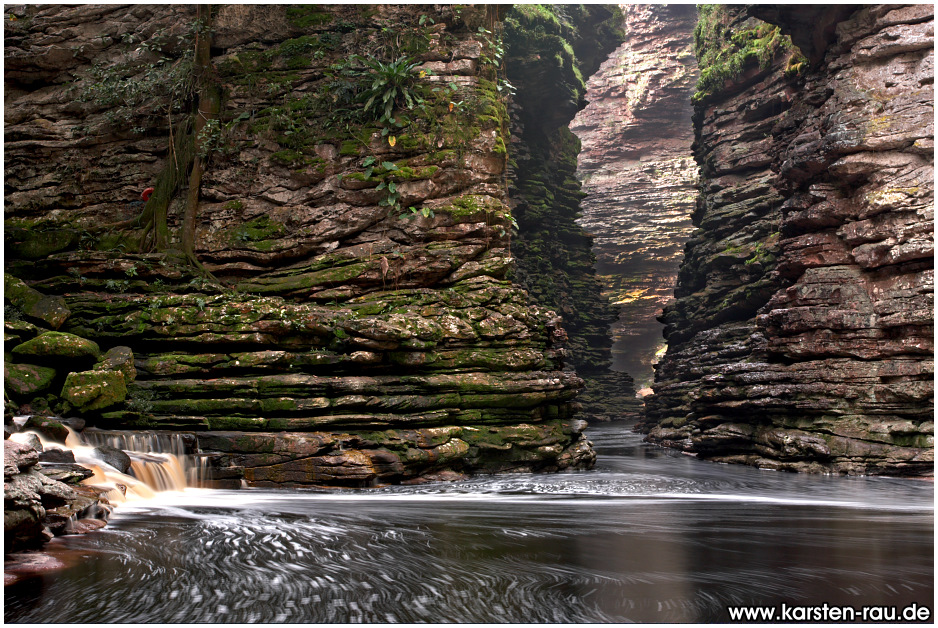 Canion e Cachoeira do Buracao, Chapada Diamantina, Brasilien