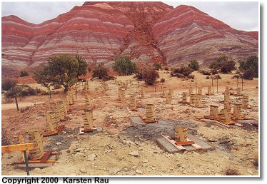 Fundamente f�r die neue Westernstadt