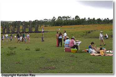 Rushhour am Ahu Tahai
