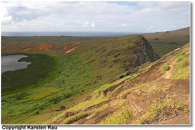 Blick vom Rano Raraku