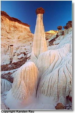 Sunrise am Valley of the White Ghosts