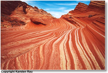 Swirls am Fu&szlig; des Top Rock