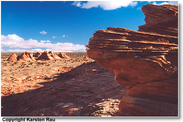 Blick auf die South Teepees