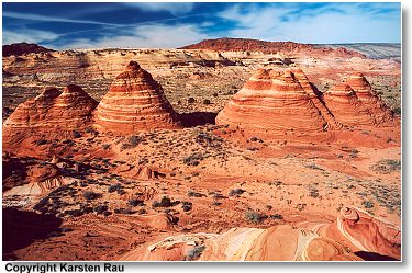 Blick auf die South Teepees
