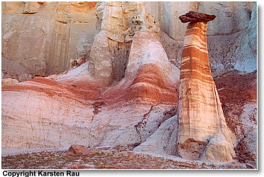 Chocolate Hoodoo, White Rocks