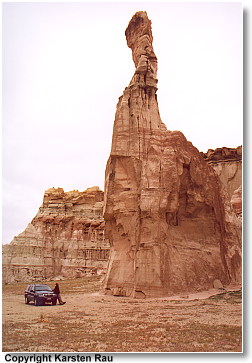 Felsnadel in den White Rocks